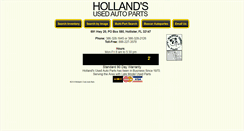 Desktop Screenshot of hollandsautoparts.com